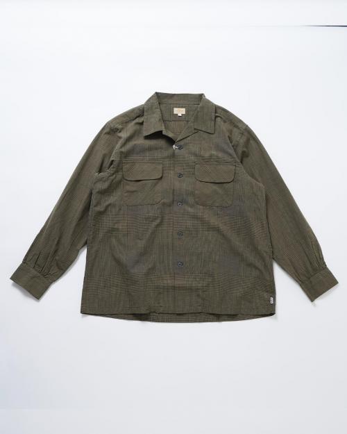 OUT OF BORDER SHIRTS / C/L GLEN CHECK -crease finish-