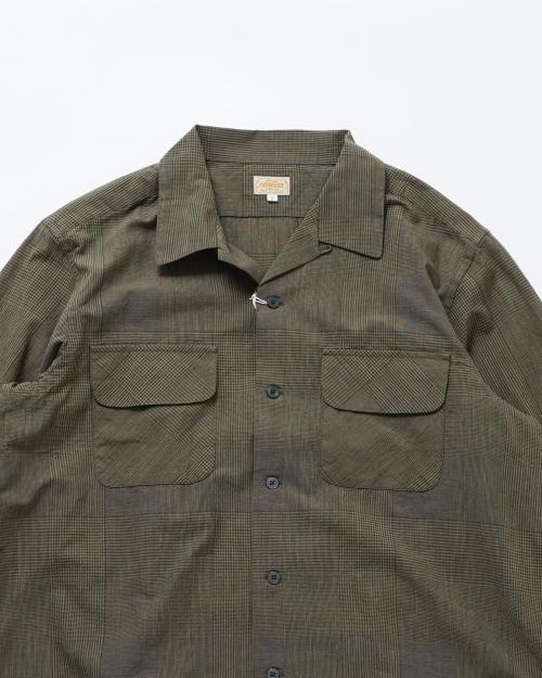 OUT OF BORDER SHIRTS / C/L GLEN CHECK -crease finish-