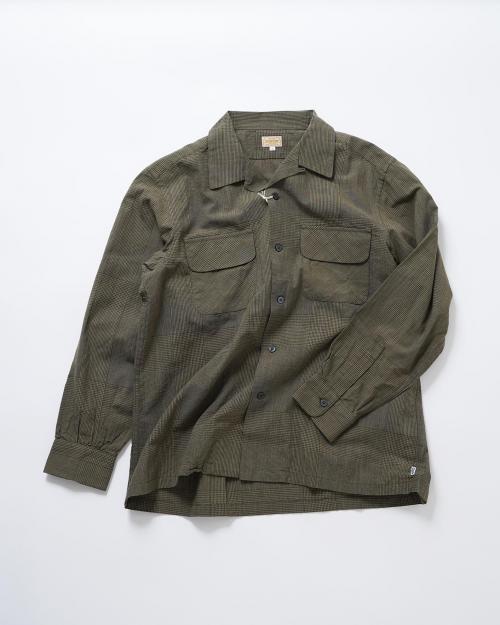 OUT OF BORDER SHIRTS / C/L GLEN CHECK -crease finish-