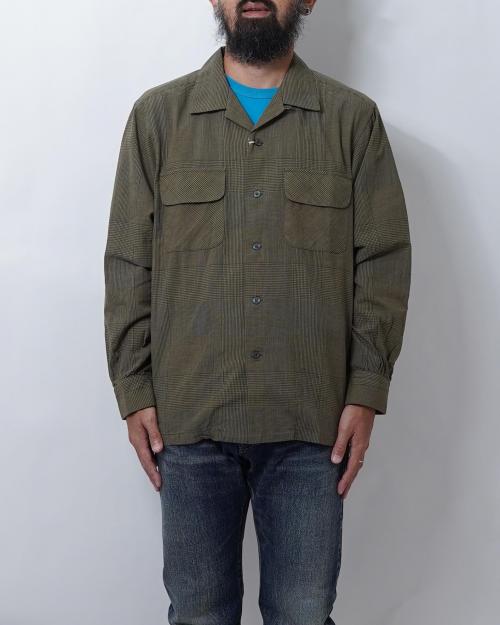 OUT OF BORDER SHIRTS / C/L GLEN CHECK -crease finish-