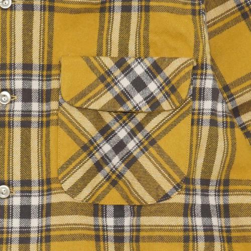 OUT OF BORDER SHIRTS／Fleece Lined Heavy Twill Check