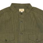 BAND ON THE SHIRTS / C/L GLEN CHECK -crease finish-