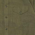 BAND ON THE SHIRTS / C/L GLEN CHECK -crease finish-