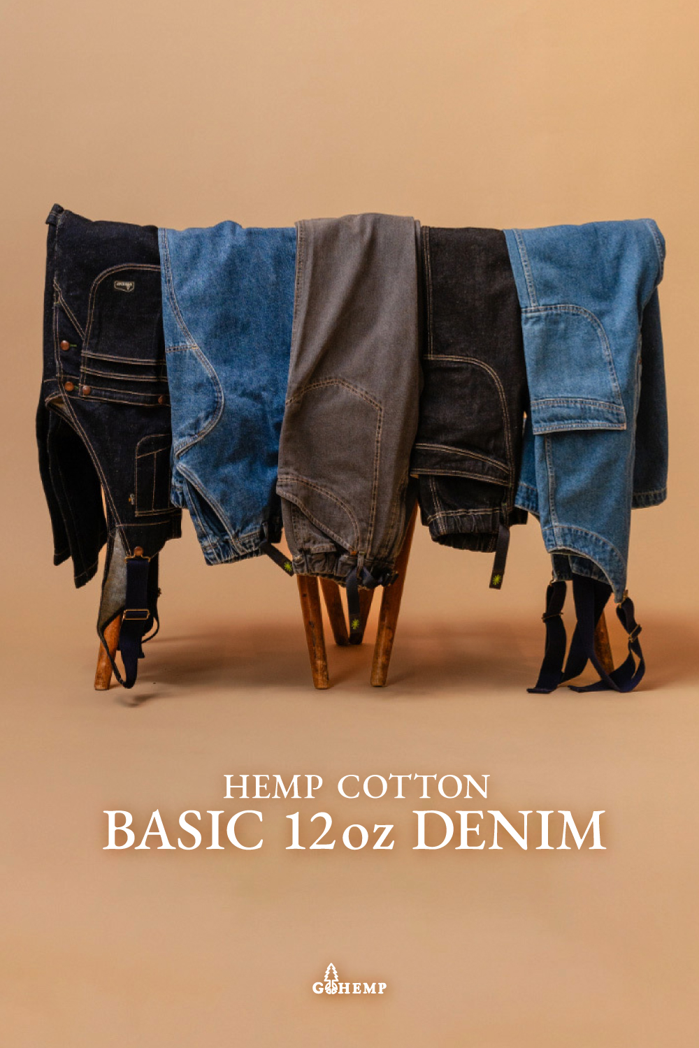 HEMP COTTON BASIC 12oz DENIM