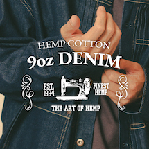 HEMP COTTON 9oz DENIM