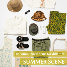 Recommended items for different SUMMER SCENE