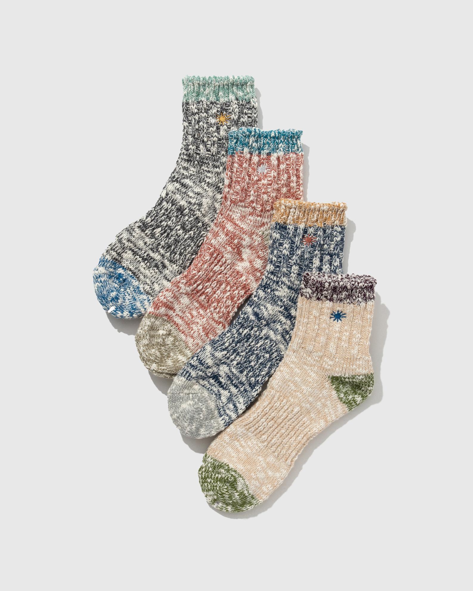 SLUB QUARTER SOCKS