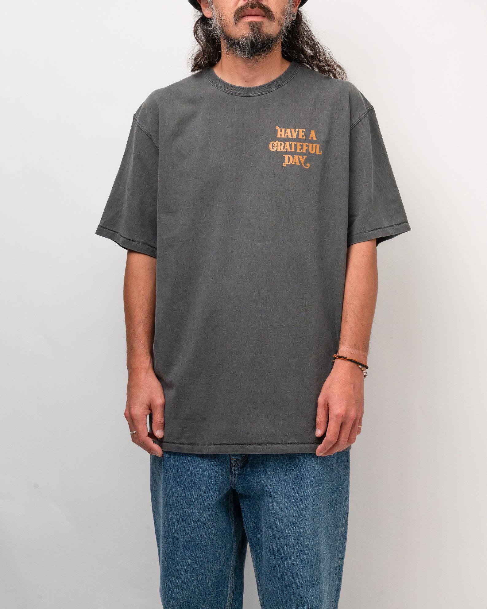 GURU SHOP Mirror T-Shirt – Mushroom Design, Grün, 100% Baumwolle, Herren Größe XL